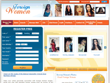 Tablet Screenshot of foreignwomen.com